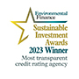 Environmental Finance Sustainable Investment Awards 2023: Most Transparent Credit Rating Agency